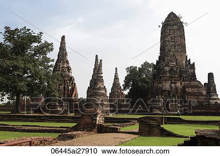 Stupas at Ayutthaya, Thailand View Large Photo Image Stock Image - Stupas at Ayutthaya, Thailand. Fotosearch