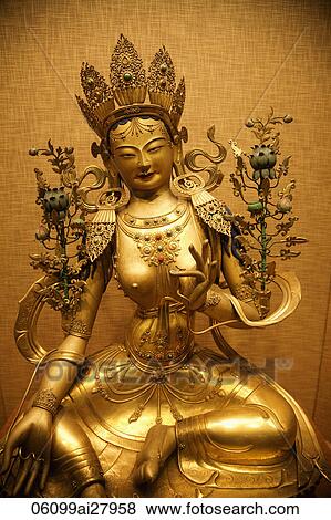 Tibetan Lama Temple or Yonghe Gong, Statue of Syama Tara in Gilt Copper. Beijing, China View Large Photo Image Stock Photo - Tibetan Lama Temple or Yonghe Gong, Statue of Syama Tara in Gilt Copper. Beijing, China. Fotosearch