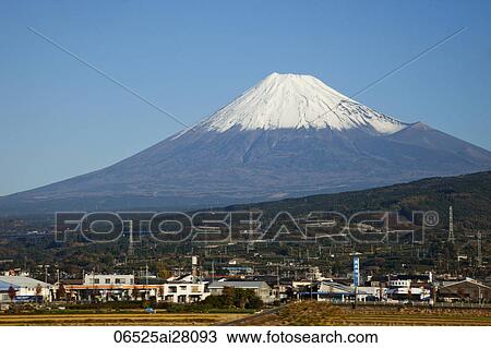 View of Mount Fuji from the Shinkansen Bullet Train. Japan View Large Photo Image Stock Image - View of Mount Fuji from the Shinkansen Bullet Train. Japan. Fotosearch