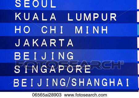 Airport departure screen with Asian cities listed. Hong Kong Airport View Large Photo Image Stock Image - Airport departure screen with Asian cities listed. Hong Kong Airport. Fotosearch