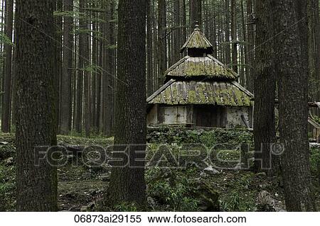 Hindu Temple in a forest of the Himalayan Mountains. India View Large Photo Image Stock Photography - Hindu Temple in a forest of the Himalayan Mountains. India. Fotosearch