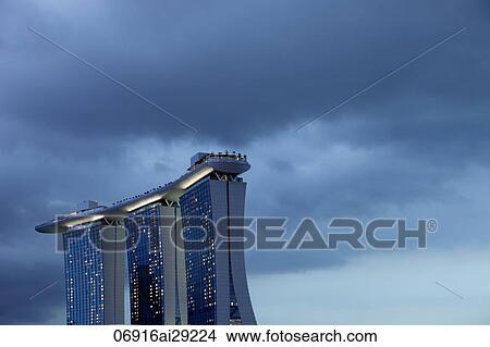 Picture - Marina Bay Sands, Singapore. Fotosearch