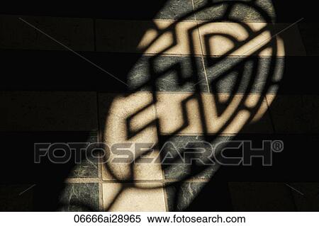 Stock Photography - Shadow of Chinese window detail. Fotosearch