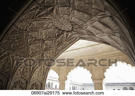 Stone carvings on an archway of the Agra Fort, Agra, India View Large Photo Image Stock Photography - Stone carvings on an archway of the Agra Fort, Agra, India. Fotosearch