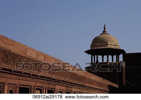 Wall and minaret of the Agra Fort, India View Large Photo Image Stock Photo - Wall and minaret of the Agra Fort, India. Fotosearch