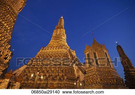 Wat Arun, Temple of Dawn, Bangkok, Thailand View Large Photo Image Stock Image - Wat Arun, Temple of Dawn, Bangkok, Thailand. Fotosearch