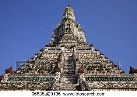 Wat Arun, Temple of Dawn, Bangkok, Thailand View Large Photo Image Stock Photograph - Wat Arun, Temple of Dawn, Bangkok, Thailand. Fotosearch