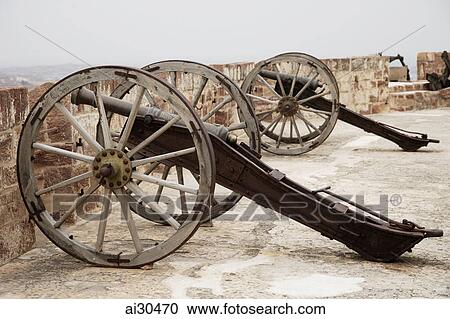 Canons at Mehrangarh Fort, Jodhpur, India View Large Photo Image Stock Image - Canons at Mehrangarh Fort, Jodhpur, India. Fotosearch