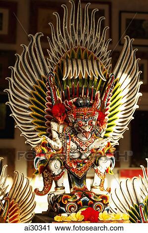Carving of Balinese God. Indonesia, Bali View Large Photo Image Stock Image - Carving of Balinese God. Indonesia, Bali. Fotosearch