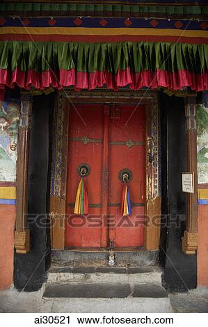 Colorful doors at Klu-Kkhyil Monastery, Ladakh, India View Large Photo Image Stock Image - Colorful doors at Klu-Kkhyil Monastery, Ladakh, India. Fotosearch