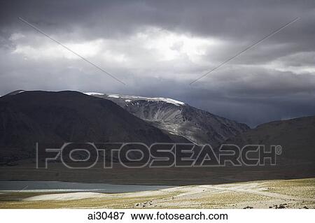 Mountain and lake, Ladakh, India View Large Photo Image Stock Photo - Mountain and lake, Ladakh, India. Fotosearch