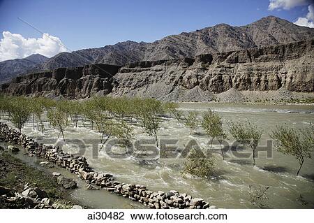 River flowing through the foothills of the Himalayas, Ladakh, India View Large Photo Image Stock Image - River flowing through the foothills of the Himalayas, Ladakh, India. Fotosearch