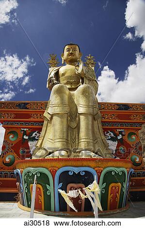 Statue of Maitreya Buddha, Klu-KKhyil Monastery, Ladakh, India View Large Photo Image Stock Photo - Statue of Maitreya Buddha, Klu-KKhyil Monastery, Ladakh, India. Fotosearch