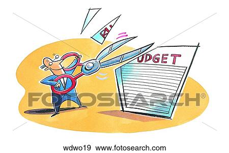 Budget View Large Illustration Stock Illustration - Budget. Fotosearch
