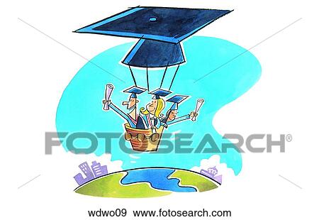 Graduate View Large Illustration Stock Illustration - Graduate. Fotosearch