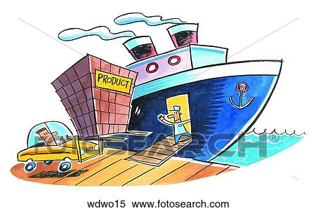 Shipping View Large Illustration Stock Illustration - Shipping. Fotosearch