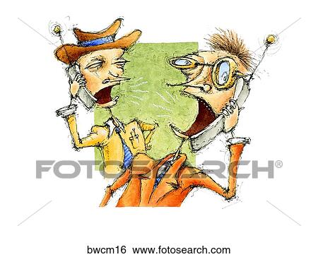 Phone Conversations View Large Illustration Stock Illustration - Phone Conversations. Fotosearch