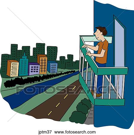 Stock Illustration - Balcony. Fotosearch