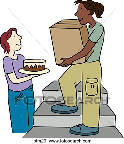Stock Illustration - New Neighbors. Fotosearch