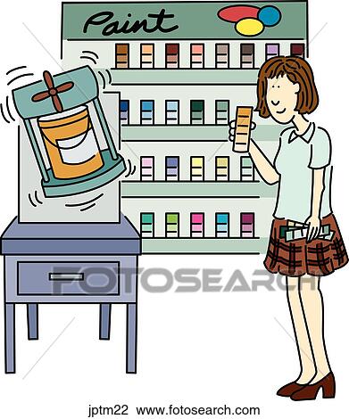 Selecting Paint View Large Illustration Drawing - Selecting Paint. Fotosearch