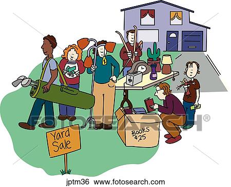 Stock Illustration - Yard Sale. Fotosearch