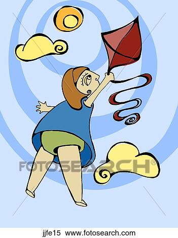 Kite View Large Illustration Stock Illustration - Kite. Fotosearch
