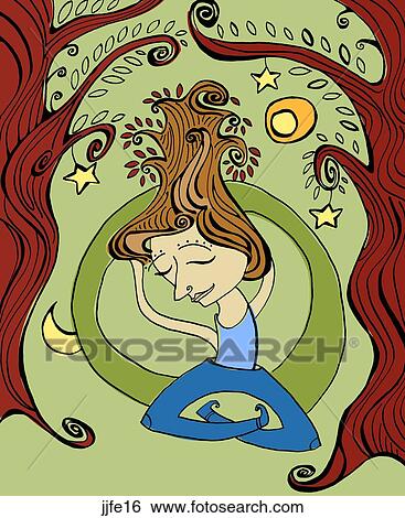 Stock Illustration - Meditate. Fotosearch