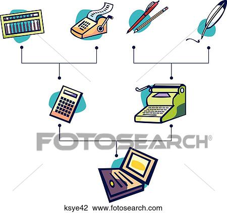 Business Evolution View Large Illustration Drawing - Business Evolution. Fotosearch
