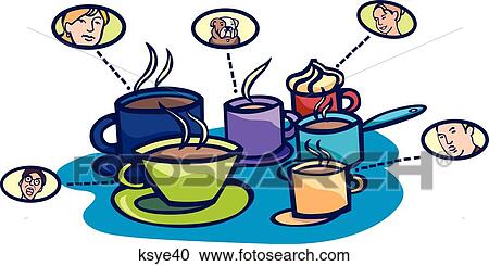 Clipart - Caffeine Culture. Fotosearch