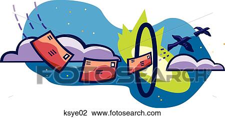 Drawing - Mail. Fotosearch