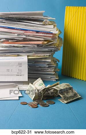 Closeup of stack of bills with money View Large Photo Image Stock Image - Closeup of stack of bills with money. Fotosearch