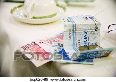 Currency on restaurant table View Large Photo Image Stock Photo - Currency on restaurant table. Fotosearch