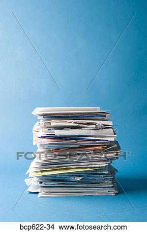 Large stack of bills and mail View Large Photo Image Picture - Large stack of bills and mail. Fotosearch
