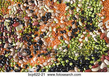 Stock Image - Mixed dry beans. Fotosearch