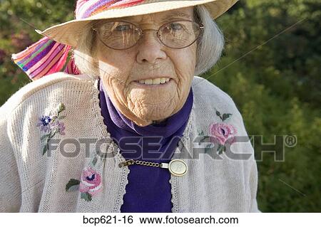 Portrait of elderly woman outside View Large Photo Image Stock Photograph - Portrait of elderly woman outside. Fotosearch