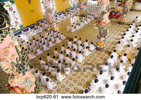 Rows of nuns and monks in Vietnamese temple View Large Photo Image Stock Image - Rows of nuns and monks in Vietnamese temple. Fotosearch