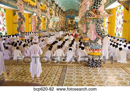 Rows of nuns and monks in Vietnamese temple View Large Photo Image Stock Image - Rows of nuns and monks in Vietnamese temple. Fotosearch