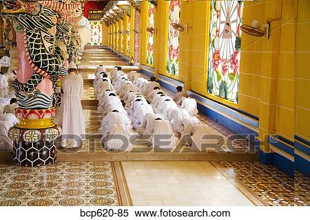 Rows of nuns and monks in Vietnamese temple View Large Photo Image Stock Photography - Rows of nuns and monks in Vietnamese temple. Fotosearch