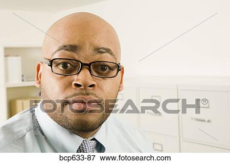 balding, eyeglasses, close up, businessman, african ethnicity View Large Photo Image Stock Photo - balding, eyeglasses, close up, businessman, african ethnicity. Fotosearch