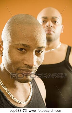 balding, friend, close up, chain, african ethnicity View Large Photo Image Stock Image - balding, friend, close up, chain, african ethnicity. Fotosearch