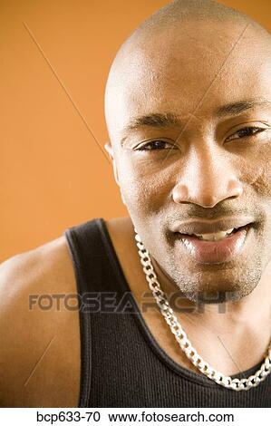 balding, head & shoulders, close up, chain, african ethnicity View Large Photo Image Stock Image - balding, head & shoulders, close up, chain, african ethnicity. Fotosearch