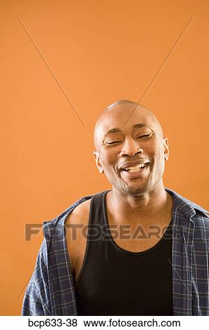 balding, head & shoulders, eyes closed, african ethnicity View Large Photo Image Stock Photo - balding, head & shoulders, eyes closed, african ethnicity. Fotosearch