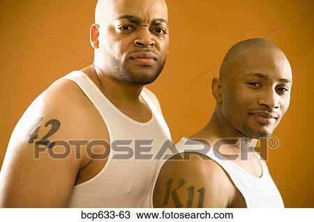Stock Image - balding, head & shoulders, fortysomething, african ethnicity. Fotosearch