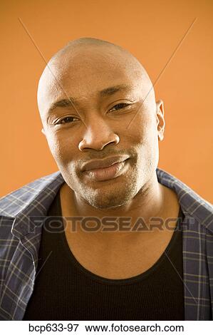 balding, looking at camera, head & shoulders, african ethnicity View Large Photo Image Stock Photo - balding, looking at camera, head & shoulders, african ethnicity. Fotosearch