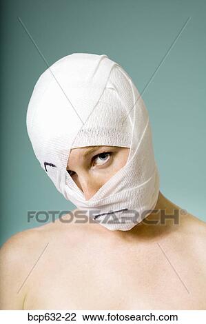 bandage, caucasian, cosmetic surgery, face, frowning View Large Photo Image Stock Image - bandage, caucasian, cosmetic surgery, face, frowning. Fotosearch