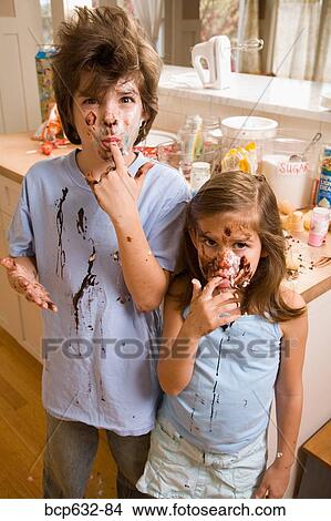 boy, brother, caucasian, childhood, chocolate View Large Photo Image Picture - boy, brother, caucasian, childhood, chocolate. Fotosearch