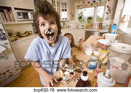 boy, brother, caucasian, childhood, chocolate View Large Photo Image Stock Photo - boy, brother, caucasian, childhood, chocolate. Fotosearch