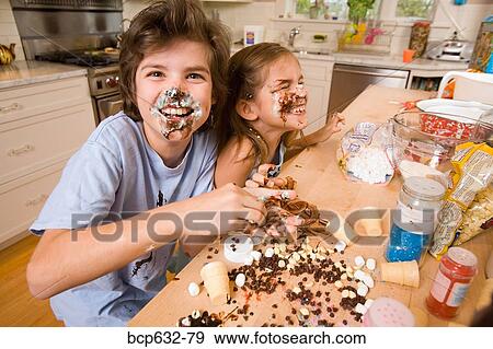 boy, brother, caucasian, childhood, chocolate View Large Photo Image Stock Photo - boy, brother, caucasian, childhood, chocolate. Fotosearch