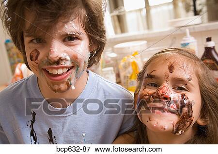 boy, brother, caucasian, childhood, chocolate, close up View Large Photo Image Stock Photo - boy, brother, caucasian, childhood, chocolate, close up. Fotosearch