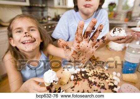 boy, brother, caucasian, childhood, chocolate View Large Photo Image Stock Photograph - boy, brother, caucasian, childhood, chocolate. Fotosearch